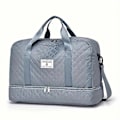 Miniatyrbillede 1 af 5: Luksuriøs Oversized Duffel Bag - Stilfuld & Holdbar med Vandtæt Rum Multi-Funktionel Carr Blue
