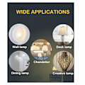 Miniatyrbilde 4 av 5: E14 Dimbar LED-lyskilde - C35 Liten Edison-skrue - 4w tilsvarer 40w - Varmhvit 2700K 2-pakning