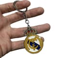 Real Madrid logo nøglering, metal fodboldklub logo