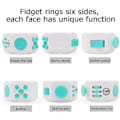 Miniatyrbillede 4 af 5: Fidget Cube Afstressningsring Legetøj til Angstlindring (Lysegrøn)