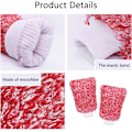 Miniatyrbilde 3 av 5: Mikrofiber Bilvask Votter Rengjøringshansker Utstyr Svamp, 2 Sett Profesjonelle Riper Fri Polering Rengjøringsvotter Red