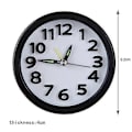 Miniatyrbild 2 av 3: Quartz Väckarklocka Tyst Snooze Liten Sängklocka Round Black