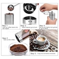 Miniatyrbild 3 av 5: Handvevad Kaffekvarn Hopfällbar Kaffebönskvarn 315g