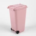 Mini Skrivbords Papperskorg Plast Papperskorgar med Lock Hushåll Rosa One Size Pink One Size