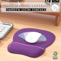 Miniatyrbild 2 av 6: Ergonomisk musmatta med handledsstöd i memory foam, bekväm datormusmatta för bärbar dator, smärtlindrande handledsstöd, ren lila Pure Purple