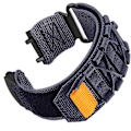 Miniatyrbillede 1 af 4: For Huami Amazfit T-Rex 3 Nylon Urrem med Loop-Lukning og Stik - Midnatsblå Multicolor Midnight Blue