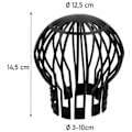 Miniatyrbilde 3 av 5: 4x Bladvern Downpipe-beskyttelse Nedløpsbeskyttelse Regnrennebeskyttelse Takrennebeskyttelse Nedløpsbeskyttelse Avløpsrister