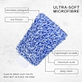 Miniatyrbilde 5 av 5: Mikrofiber Bilvask Votter Rengjøringshansker Utstyr Svamp, 2 Sett Profesjonelle Riper Fri Polering Rengjøringsvotter Blue