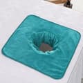 35*35cm Skönhet SPA Massagebordsplanka Ansiktshandduk med Hål Blå one size Blue