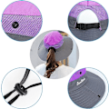 Miniatyrbillede 3 af 5: Dame Solhatte Bred Skygge UV Beskyttelse Mesh Foldbar Hestehale Spand Fiskeri Hat Strand Cap til Fiskeri Vandring Havearbejde Udendørs Purple