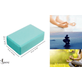 Miniatyrbilde 2 av 5: Yogablokker 2 Fitnessblokker - Komfortable Fitness Yogablokker, Sklisikre, Lette, Perfekte for Reise Pilates Praksis Turquoise 23 x 15 x 7.5 cm
