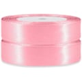 Miniatyrbillede 2 af 5: Bånd, dobbeltsidet polyester 20mm*2m pink