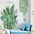 Gröna Blad Väggdekaler Hem Vardagsrum Dekorativ Vinyl Wa Grön 30*90cm