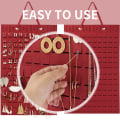 Miniatyrbilde 4 av 7: Oppbevaringspose for vegg, oppbevaringspose red