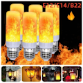 Miniatyrbillede 2 af 5: LED flammeeffekt pære Flammeeffekt Brandlys E14 E14