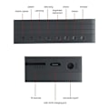 Miniatyrbild 3 av 5: Digital väckarklocka med Bluetooth-högtalare, spegelyta, sängbordsväckarklockor, LED digital klocka för kontor och hem