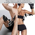 Miniatyrbilde 4 av 5: Lårtoning Pelvic Floor Inner Thigh Exerciser Strengthener for Kvinner og Menn Justerbar Styrke Inner & Outer Thigh Exerciser Black