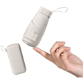 Miniatyrbillede 1 af 7: Mini paraply med UPF50+ beskyttelse, let og kompakt paraply til kvinder og børn, bærbar UV-paraply med opbevaringsboks, damehåndtaske størrelse Cream
