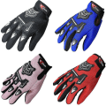 Miniatyrbilde 1 av 2: Bmx Mtb Sykkelhansker for Barn - Full Finger Hansker for Gutter og Jenter (FMY) Blå Blue