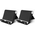 Miniatyrbillede 1 af 6: 2 stk. Mobiltelefon Stativ Holder med iPhone 13 12 Pro Max 11 SE XS XR 8 Plus 6 7 Samsung Galaxy Note20 S20 S10 S9 S8 Black
