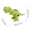 Miniatyrbillede 4 af 4: Dinosaur Legetøj Dino Legetøj Med Bor STEM DIY Uddannelsesmæssigt Legetøj Med Værktøjer Til Børn Green