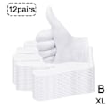 Miniatyrbillede 5 af 11: 12 par hvide bløde bomuldshandsker, strækbare smykker whiteB XL12pcs