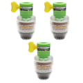Miniatyrbild 1 av 5: 3-pack Aktiverat Kol Kranvattenfilter Universellt Gränssnitt Hem Kök Kran Vattenrenare Filterpatron Lager Vattenfilter style1627