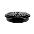 Miniatyrbillede 1 af 8: Myggespiralholder Murramme Rustfrit Stål Rund Stativ Sort Black