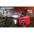 Miniatyrbild 7 av 7: 1:a vevradio + 1:a gratis nödfilt Powerbank 2000mAh, solceller, svart