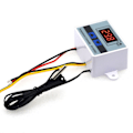 Miniatyrbillede 3 af 4: Termostat og temperaturprogrammering intelligent temperaturkontrolkontakt XH-W3001, DC12v 110-220v