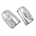 Miniatyrbillede 1 af 4: Hvid Blinklys Dæksel Sidespejl Lys Indikator Linse Uden Pærer Passer Til Ford Transit Mk8 2014 2019 Bil Tilbehør Signal Light Pair