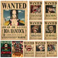 10 affischer One Piece Wanted Poster Luffy Pappersdekor 10 st/set
