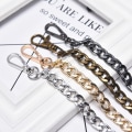 Miniatyrbillede 2 af 5: DIY taske remkæde pung håndtag pung remkæde erstattet B guld Gold