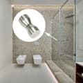 Miniatyrbillede 4 af 5: 2 stk. Sølv Aluminium Legering Bruserdørsgreb Bruserdørs Knapper til Bruserdøre, Glasdøre, Balkon Døre, Soveværelsesdør