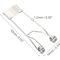 Miniatyrbillede 2 af 5: 52x19mm Forsænket Spotlight Fjederclips 10 stk. Lysdiode Forsænket Belysningstilbehør Sikkerhedsklemmer til Loftslampe