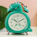 Miniatyrbild 1 av 5: Väckarklocka för sovrum, Analog Dinosaurie Väckarklocka, Skrivbordsklocka för studenthem Green