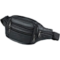 Pikkukuva 3 / 7: Matkailun crossbody-laukut naisille Vyötärölaukku Säädettävällä vyöllä Aito nahkainen vyölaukku PU nahkainen vyölaukku Vyölaukku