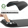 Miniatyrbild 5 av 6: Ergonomisk musmatta med handledsstöd i memory foam, bekväm datormusmatta för bärbar dator, smärtlindrande handledsstöd svart prick Black Dot