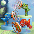 Miniatyrbillede 2 af 5: Fan Dinosaur Sæbeboblemaskine i Håndholdt Elektrisk Dinosaur Sæbeboblemaskine Sæbeboble Dinosaur Pool Legetøj Grøn