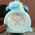 Miniatyrbild 3 av 5: Väckarklocka för sovrum, Analog Dinosaurie Väckarklocka, Skrivbordsklocka för studenthem Blue
