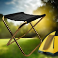 Miniatyrbild 3 av 4: Kompakt ultralätt campingstol - Lätt bärbar liten lättviktsstol - Perfekt för vandring, trädgårdsarbete, fiske, picknick och promenader)