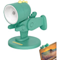 Miniatyrbillede 5 af 8: Unik Dinosaur Bordlampe | LED-lampe til soveværelse | Sød lampe til studerendes øjenbeskyttelse, justerbar bordlampe til boligindretning Green