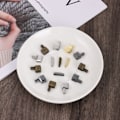 Miniatyrbillede 4 af 5: 10 stk. Metal lynlås-stoppere Reparations lynlås-stoppere SORT sort