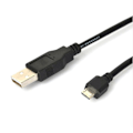 Miniatyrbillede 3 af 5: Sort micro USB opladningsdatakabel til Playstation 4 PS4 Sort One Size