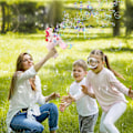 Miniatyrbillede 4 af 5: 2 Pak Bubble Gun til Børn, Bubble Maskine med Legetøj, Gave til 3 4 5 6 7 8 År Gamle -GSLA
