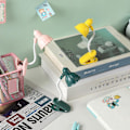 Miniatyrbilde 5 av 5: Skrivebordslampe, 360 graders rotasjon, klips-på-lampe, bærbar leselampe, klemme på skrivebord/bord/køyeseng/skap, hjemmebelysning Yellow A