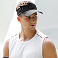 Pikkukuva 3 / 4: Aurinkolippalakki Mesh Quick Dry Visor Hat Hengittävä ja Säädettävä Tennis Visor Hatit Poninhäntä Baseball Cap Black