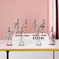 Miniatyrbild 2 av 5: Miniatyr Musiker Figurin Metallinstrument Modell Ornament Tillbehör Trombone