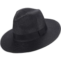 Miniatyrbillede 1 af 5: Sommer Strand Solhatte, Vævet Fedora Panama Hat Rullelig Halm-Fedora Beskyttelse UPF50+ Bred Skygge Floppy Damer Halm Solhat