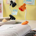 Miniatyrbilde 3 av 5: Skrivebordslampe, 360 graders rotasjon, klips-på-lampe, bærbar leselampe, klemme på skrivebord/bord/køyeseng/skap, hjemmebelysning Yellow C